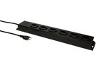 Steckdosenleiste Power Line 6x Typ 13 schwarz/schwarz 1.5m