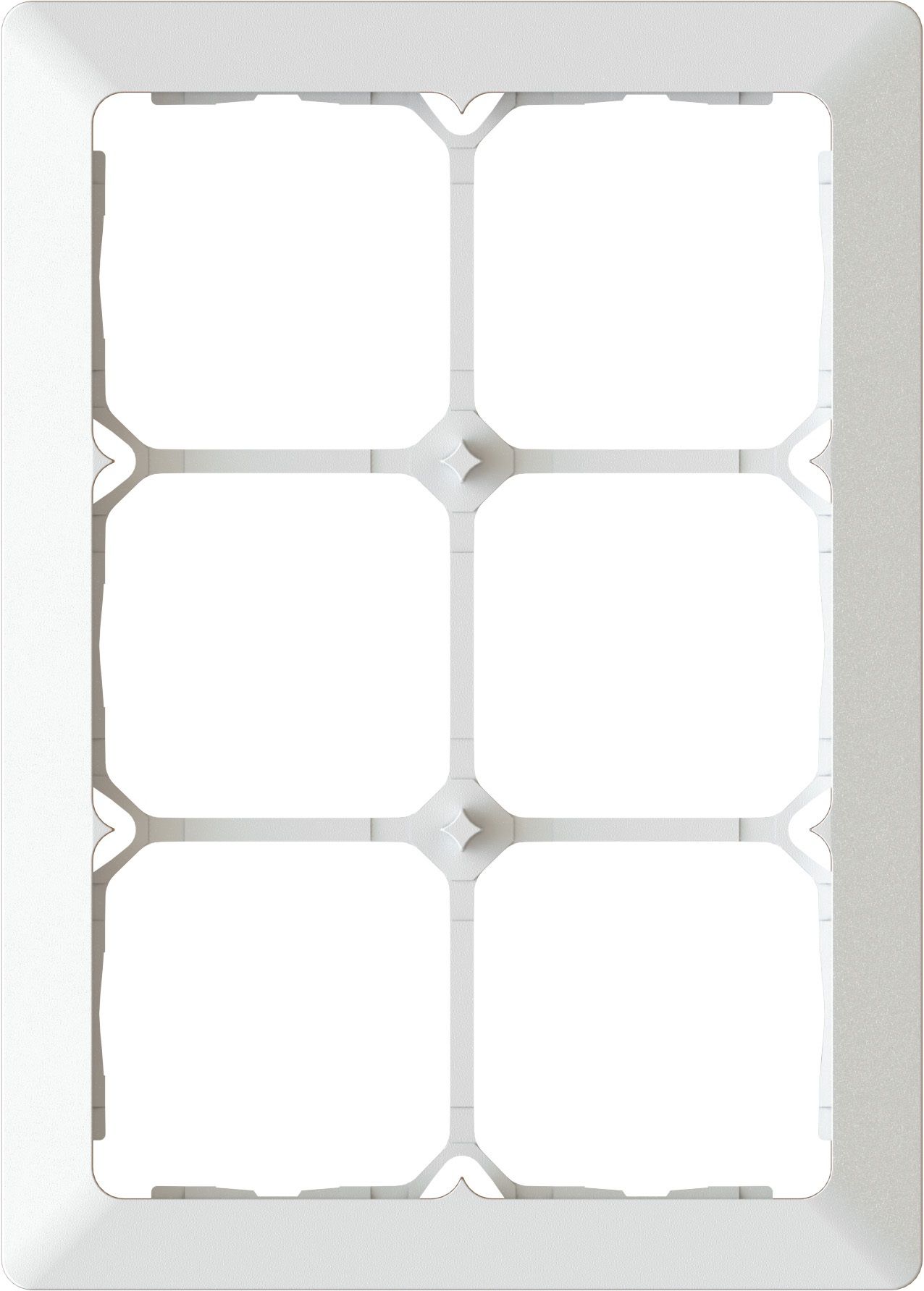 Abdeckrahmen Gr.3x2 UP inkl. Designprofil priamos weiss