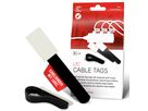 LTC Cable Tags fascette con etichetta nero / 30 pezzi