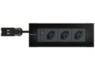 INTRO2.0 Steckdoseneinheit schwarz 3x Typ 13