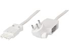 TD-Anschlusska. H05VV-F3G1.0 3m ws Typ 12 clip-clap / AC 166