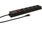 Steckdosenleiste Power Line 5x Typ 23 sw/sw Schalter 1.5m