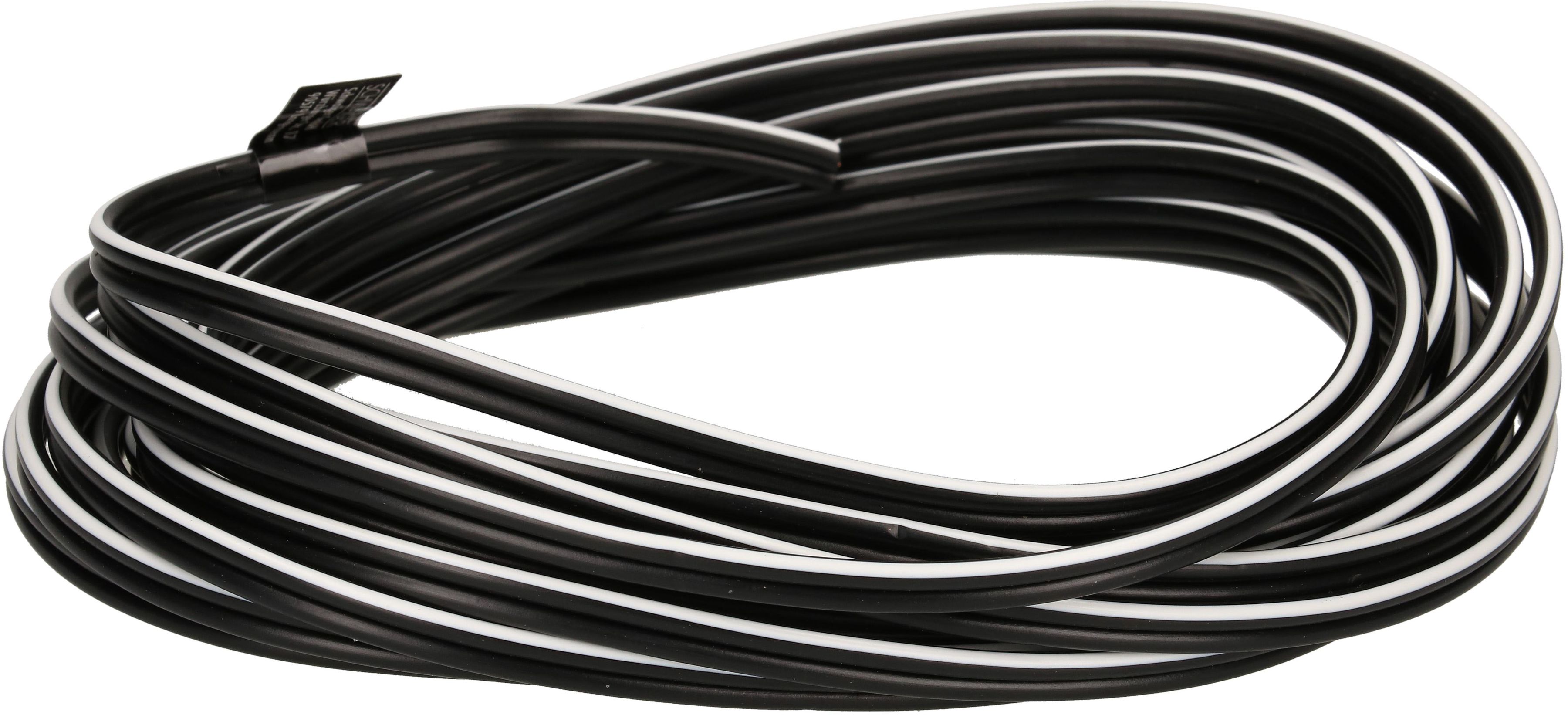 câble de haut-parleur 2x0.75mm² 5m noir
