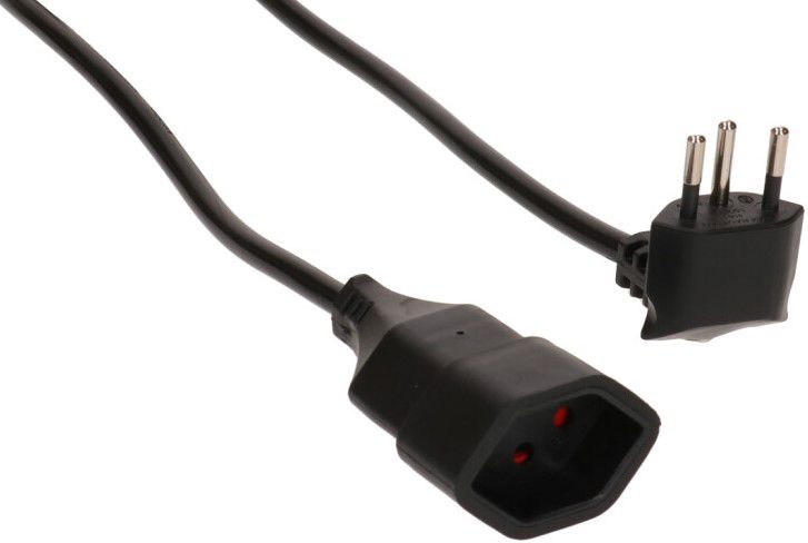 Rallonge TD H05VV-F3G1.0, 5m, noir, BS