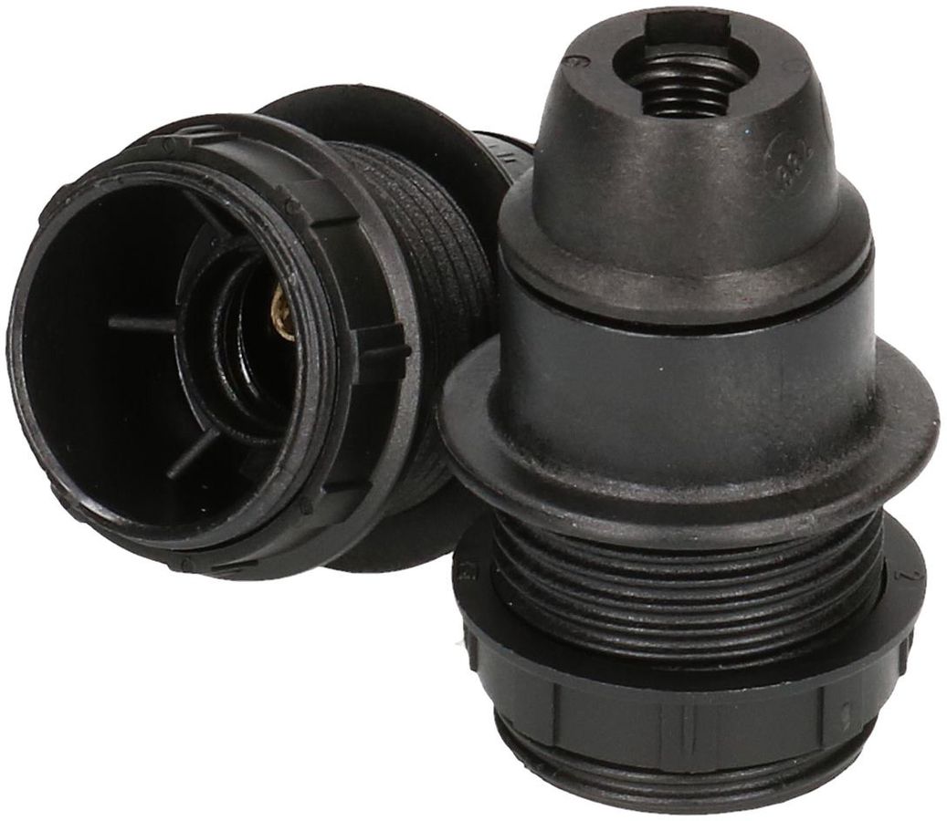 Fassung E14 mit Ring schwarz