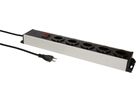 Steckdosenleiste Power Line 5x Typ 13 grau/schwarz Schalter 1.5m