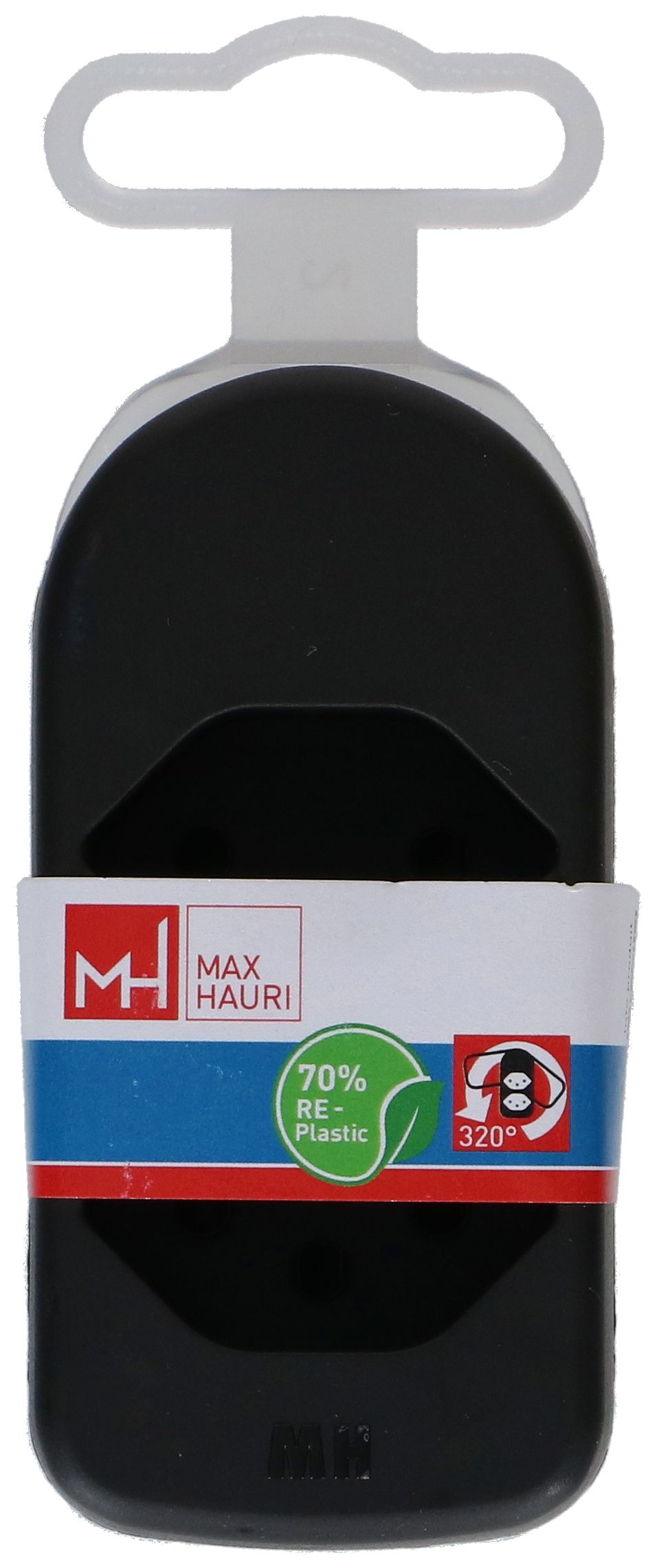 Abzweigstecker ADAPT 2x Typ 13 schwarz drehbar Green+Fair