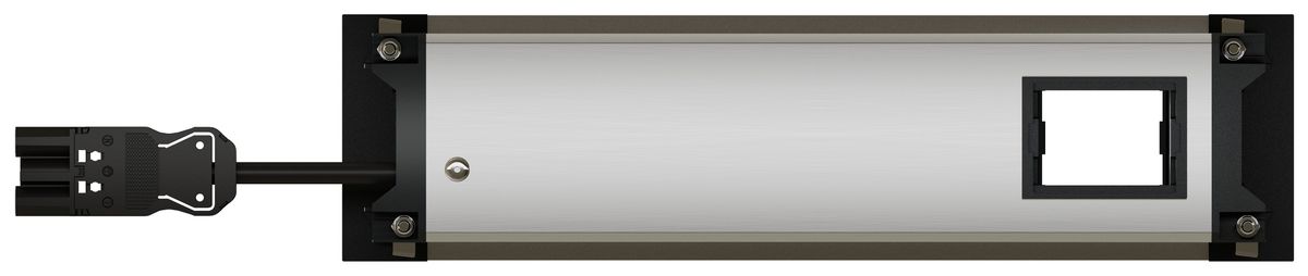 INTRO2.0 Steckdoseneinheit eloxiert 3x Typ 13 1x Leermodul