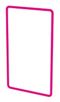 profilo decorativo dim.2x1 priamos rosa / 2 pezzi