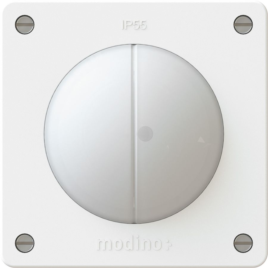 Flush-wall type switch schema 3+3 lighted exo white