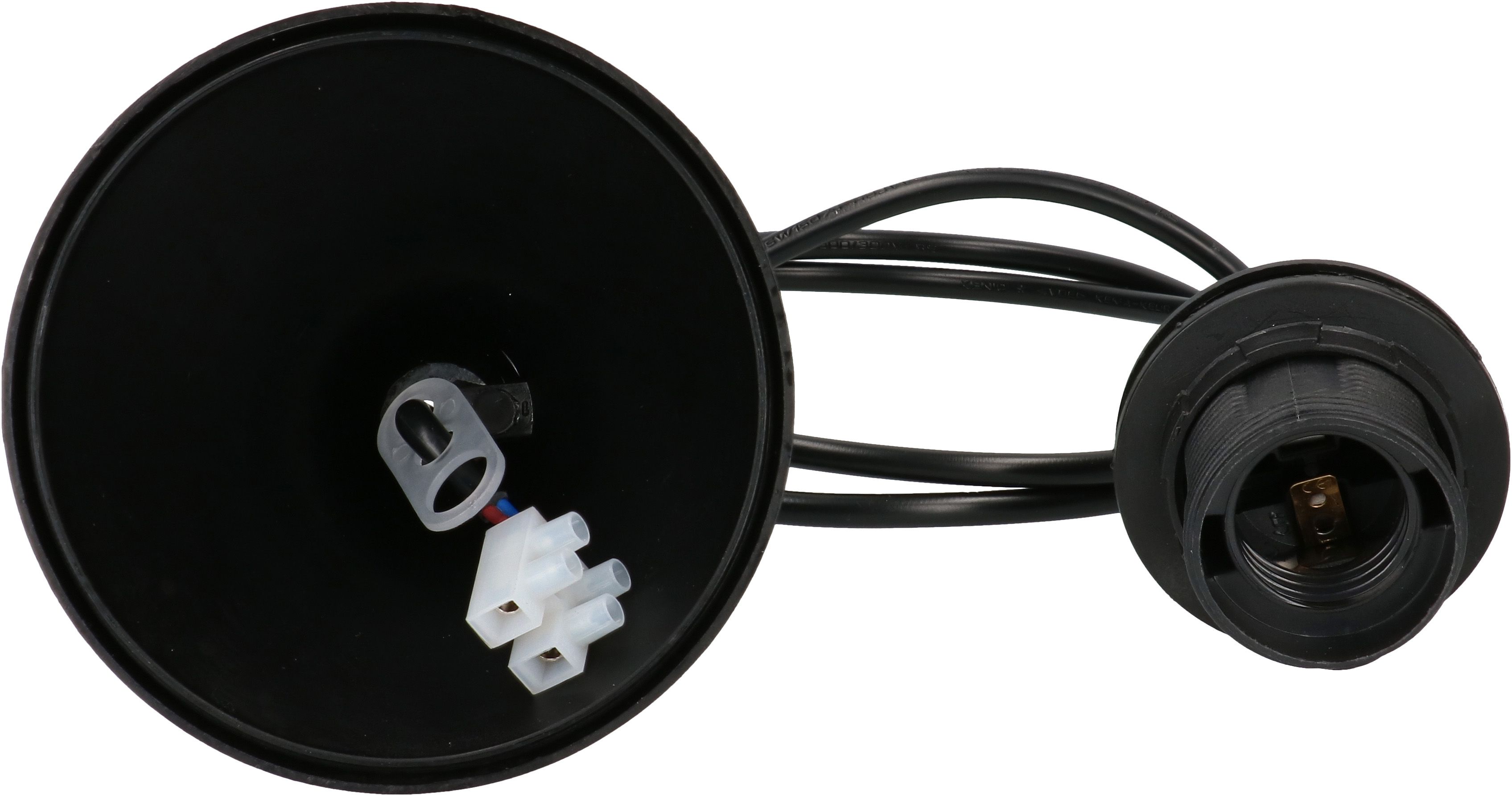 suspension de lampe E27 noir L=1.0m