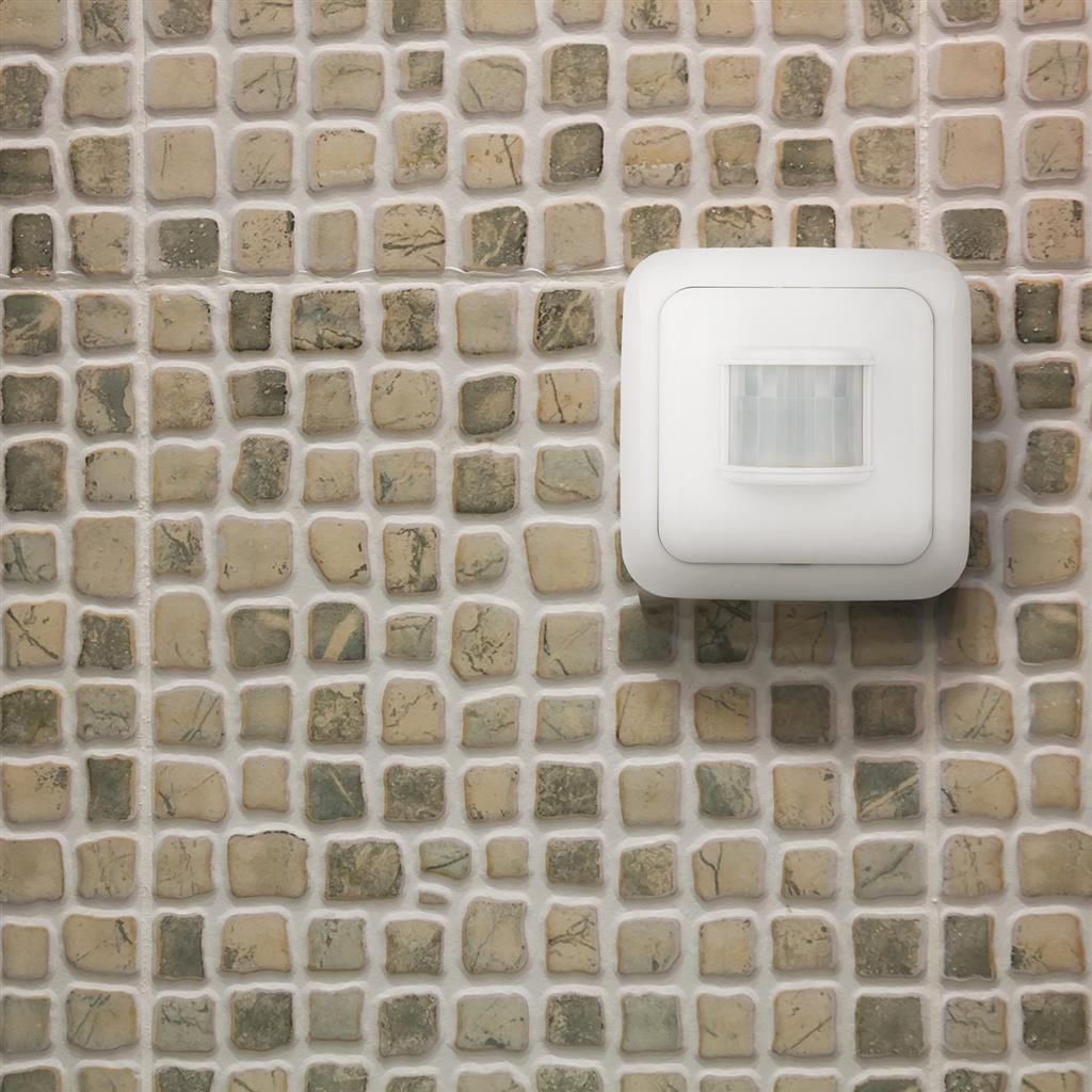 Rilevatore di movimento wireless 110° 6m bianco