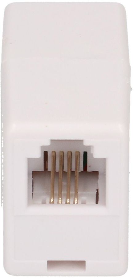 Presa doppio per telefono RJ11 bianco