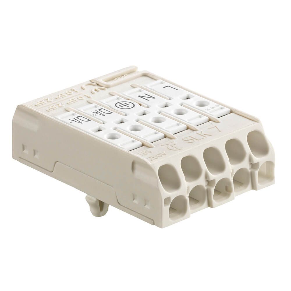 SLK7 Anschlussklemme 5-polig 0.5-2.5mm2 superflach weiss