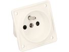 Steckdose 1x Typ E Apparat mit Frontplatte BS Berker Integro ws
