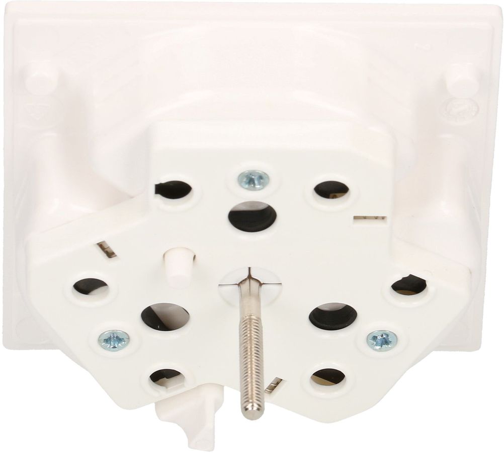 prise 3x type 13 plaque frontale BS Kallysto blanc