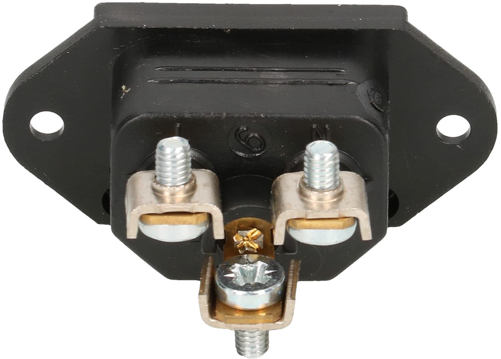 Apparatestecker Typ C16A 3-polig schwarz