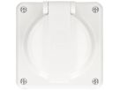 Steckdose 1x Typ 15 Gr.1x1 AP Mica Nass IP55 weiss