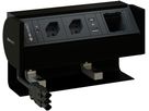 PRISMA Steckdoseneinheit schwarz 2x Typ 13 1x USB-A/C 1x Leer