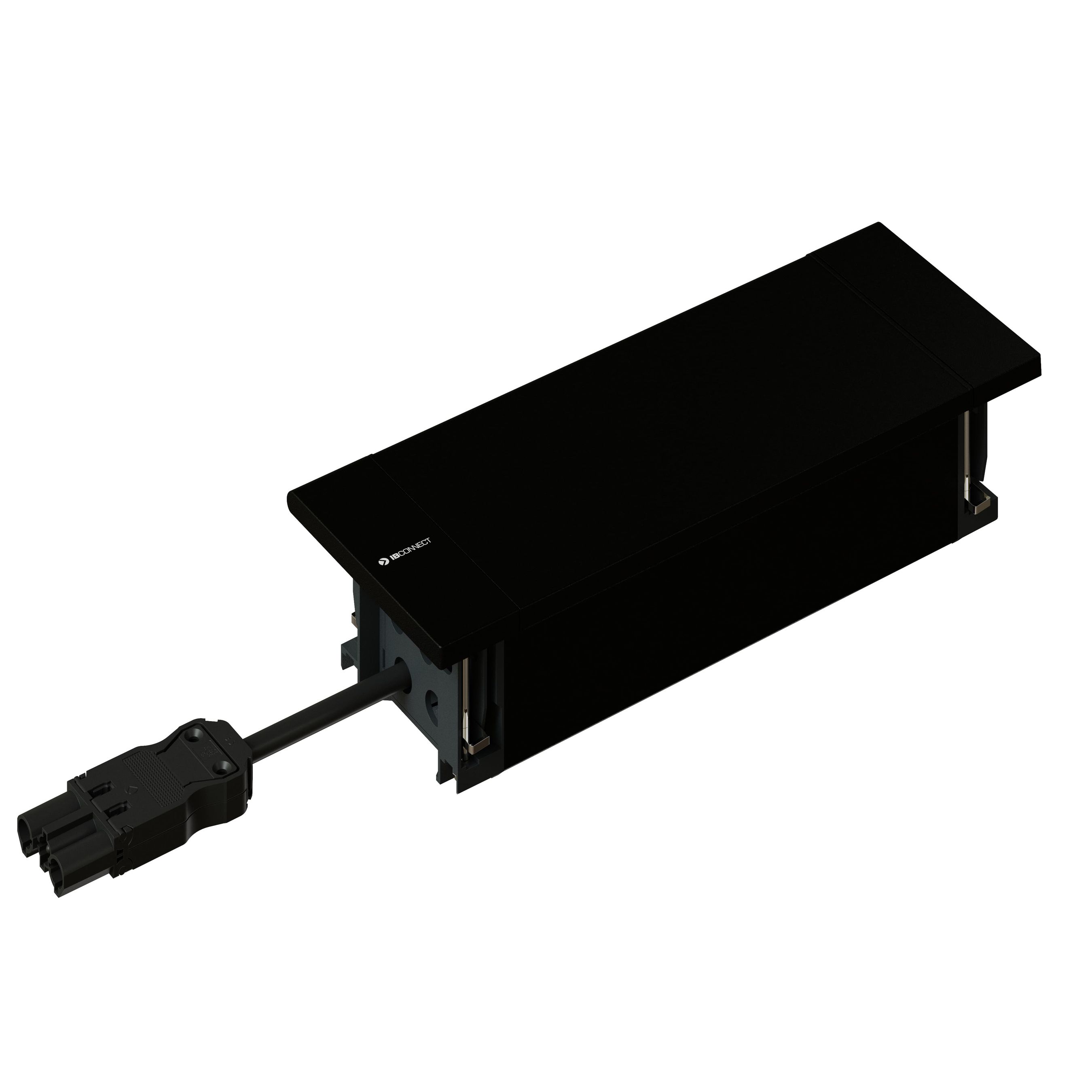 NEXO Steckdoseneinheit schwarz 2x Typ 13 1x Leermodul