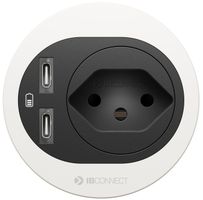 ATOM presa multipla bianco 1x tipo 13 2x USB-C