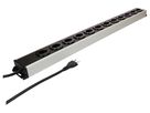 Steckdosenleiste Power Line 12x Typ 23 grau/schwarz 1.5m