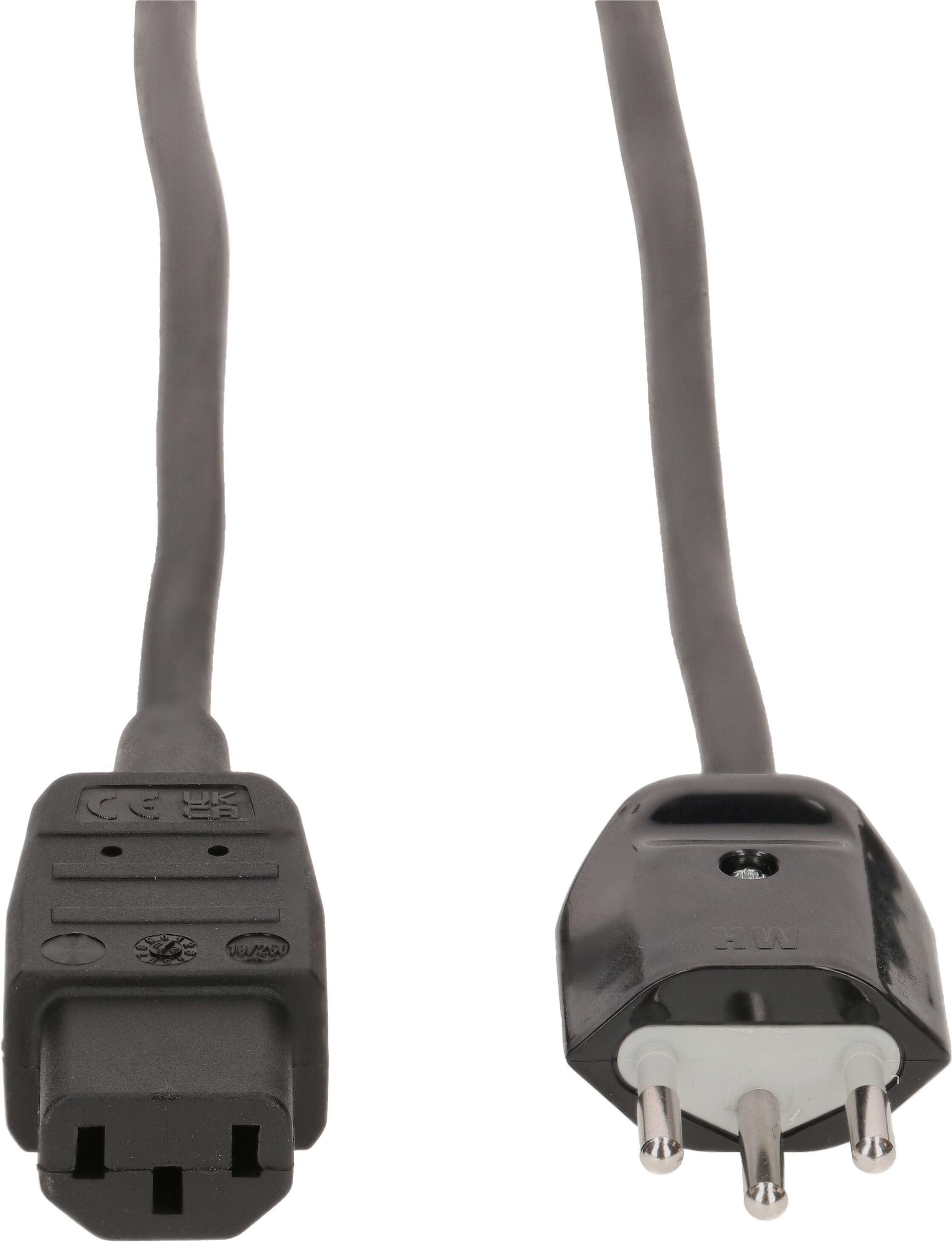 câble d'appareil TD S05VSTV-F3G1.0 2m noir blindé type 12/C13