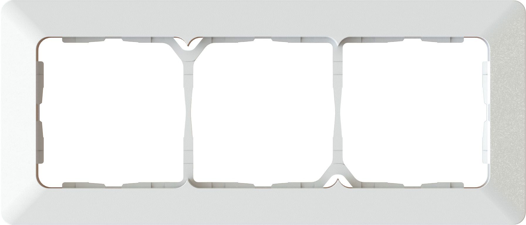 Abdeckrahmen Gr.3x1 UP inkl. Designprofil priamos weiss