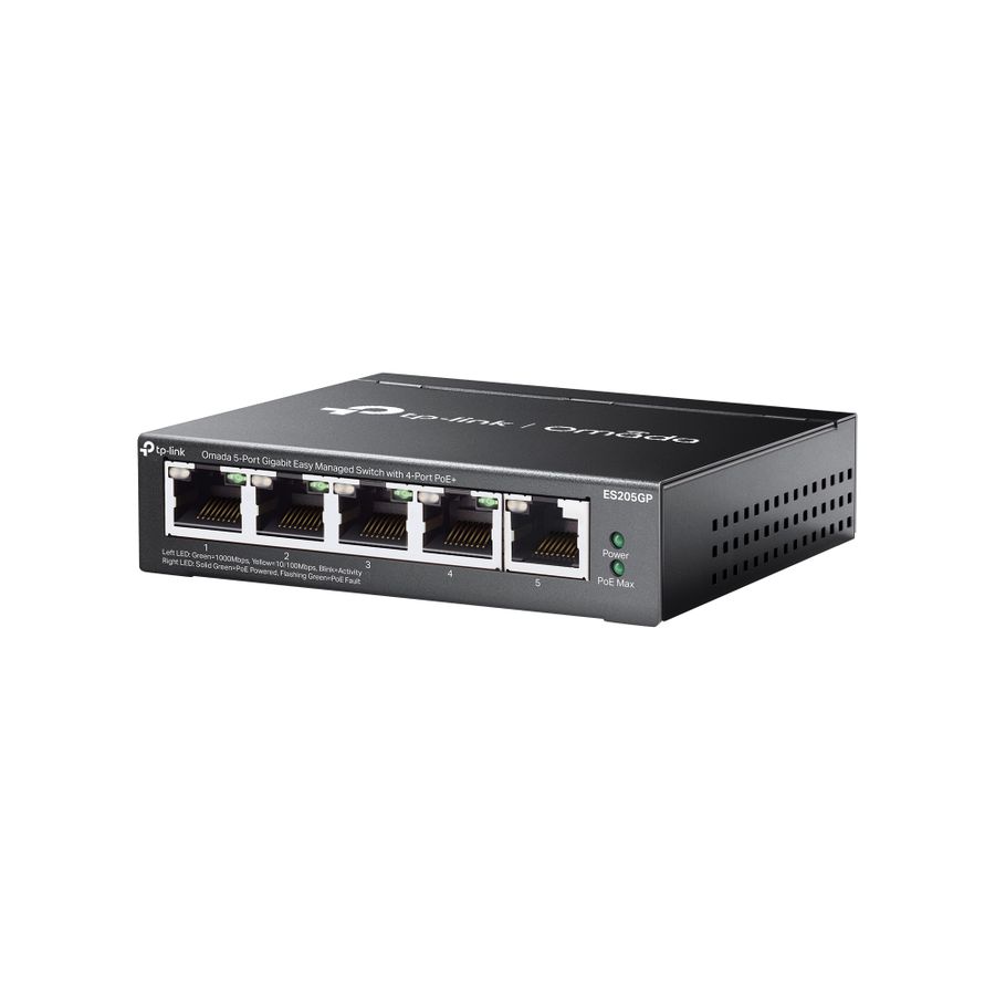 Netzwerk Switch 5 Port Easy Managed PoE+