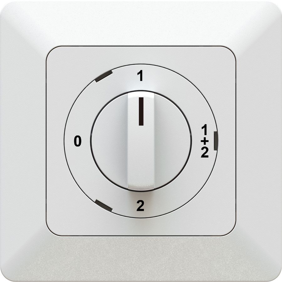 Drehschalter Schema 1/1L 0-1-1+2-2 AP priamos weiss