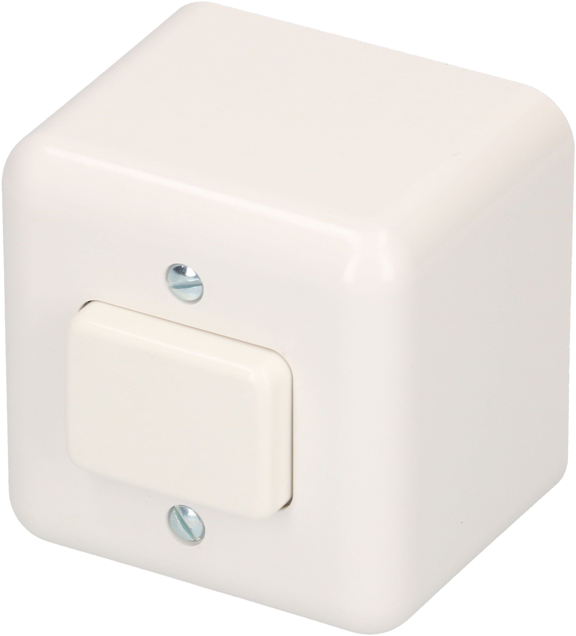 Druckschalter Schema 6 Gr.1x1 AP Mica Standard weiss
