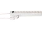 Steckdosenleiste Safety Line 9x Typ 13 BS weiss Schalter 2m cli.