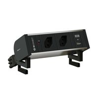 SUPRA presa multipla anodizzato 2x tipo 13 1x USB-A/C