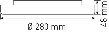 plafonnier et applique LED FLAT CCT 28 HF 18W CCT 1980lm