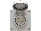 Steckdose 1x Typ 15 UP exo IP55 lichtgrau