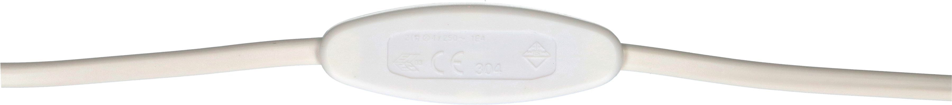 TDLF-Netzkabel H03VVH2-F2X0.75 2m weiss Schalter T26