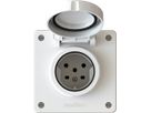 prise 1x type 15 insert avec set frontal exo IP55 blanc