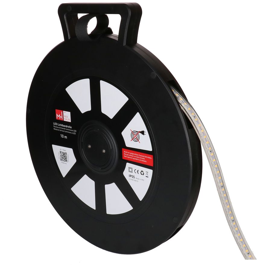 LED Lichtbandrolle 10m 2-seitig 360° 4000K 8600lm IP55