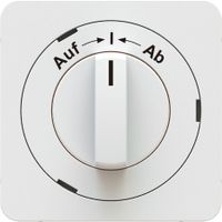 Front plates for turnable switch Auf=>I<=Ab