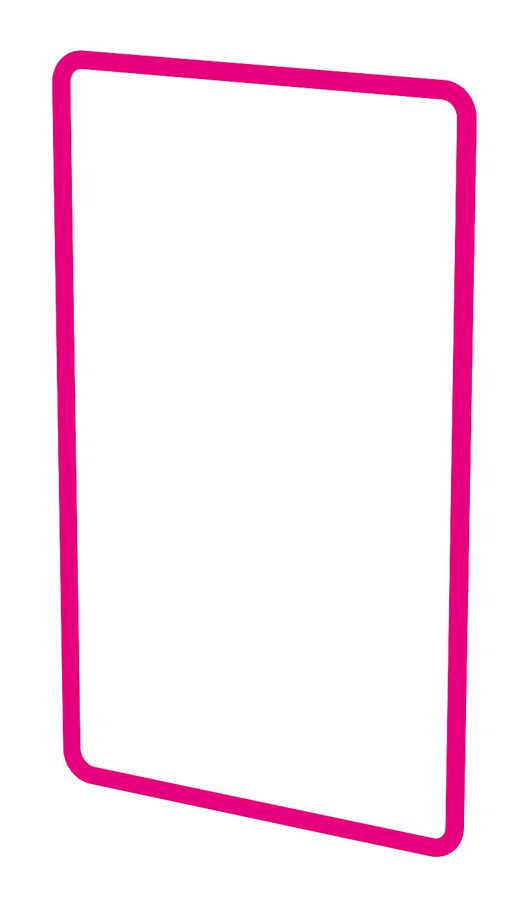 profilo decorativo dim.2x1 priamos rosa / 2 pezzi