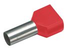 Isol. Twin-Aderendhülse 2x1.0mm² x 8mm rot