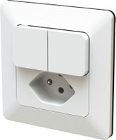 piccolo combinazione schema 3+3 / tipo 13 INC BS priamos bianco