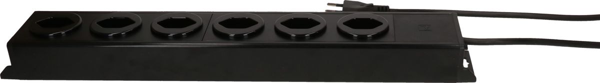 Steckdosenleiste Power Line 6x Typ 13 schwarz/schwarz 5.0m