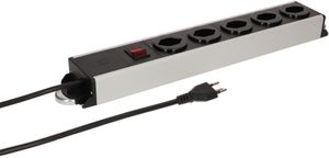multipresa Power Line 5x tipo 13 gr/ne interruttore 1.5m magnete