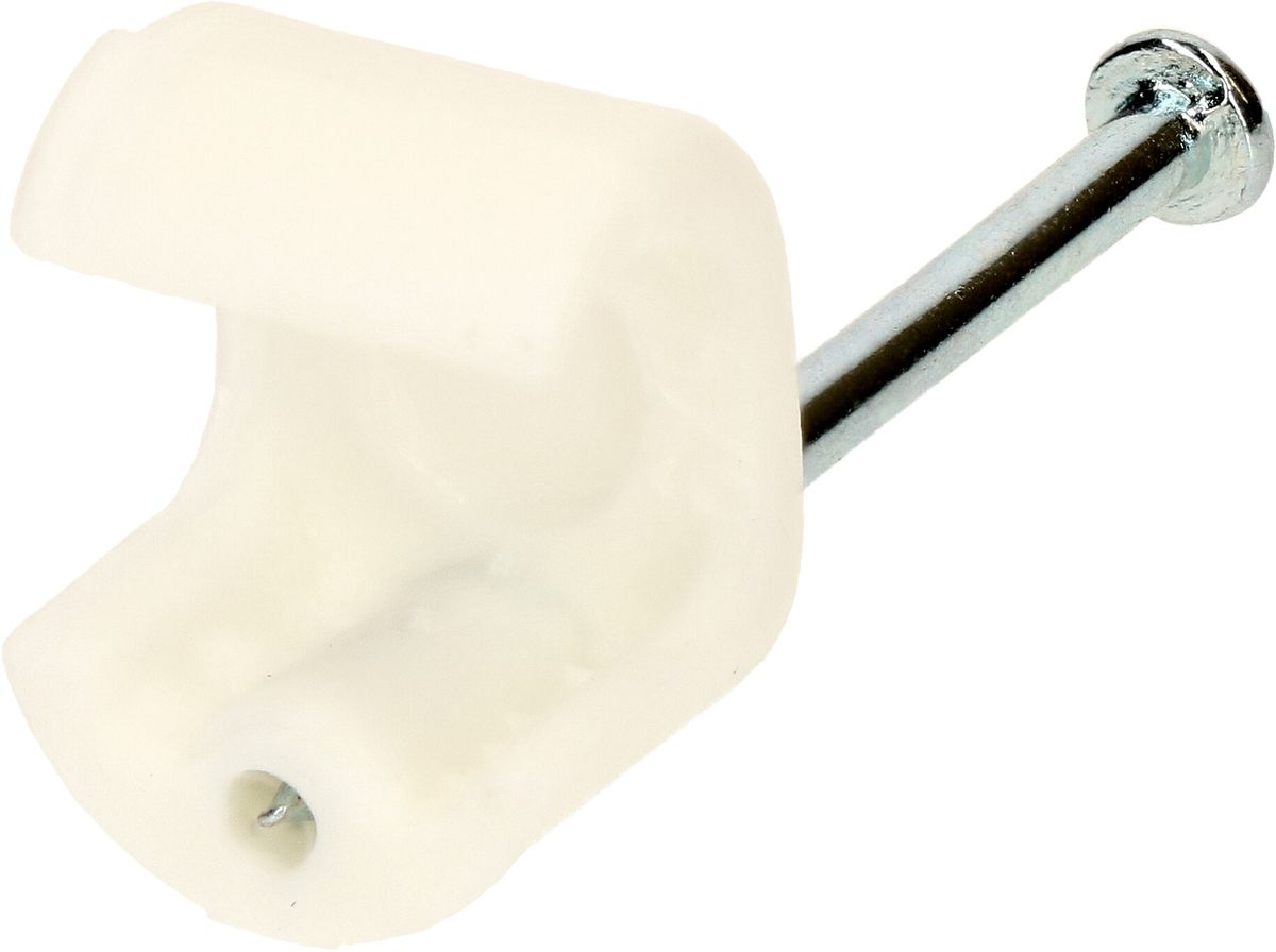 Cable clips 10-14mm white