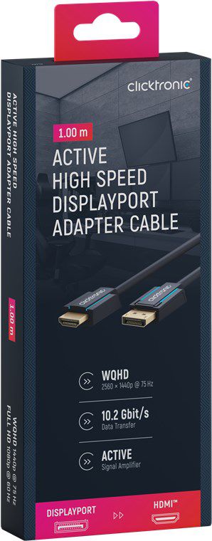 DisplayPort/HDMI Adapterkabel 1.0m
