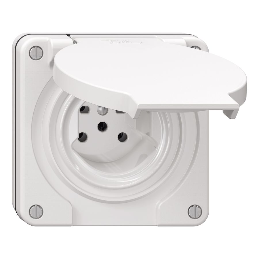 prise 1x type 15 ta.1x1 ENC Nevo blanc