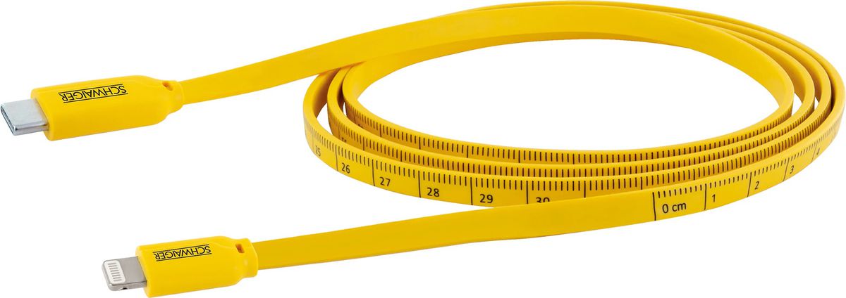 cavo da USB-C a Lightning con impronta del metro 1.2m giallo