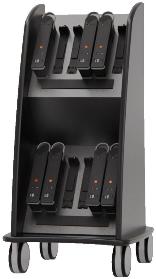LIBERTY Charging Cart incl. 12 batterie con USB-C&C nero