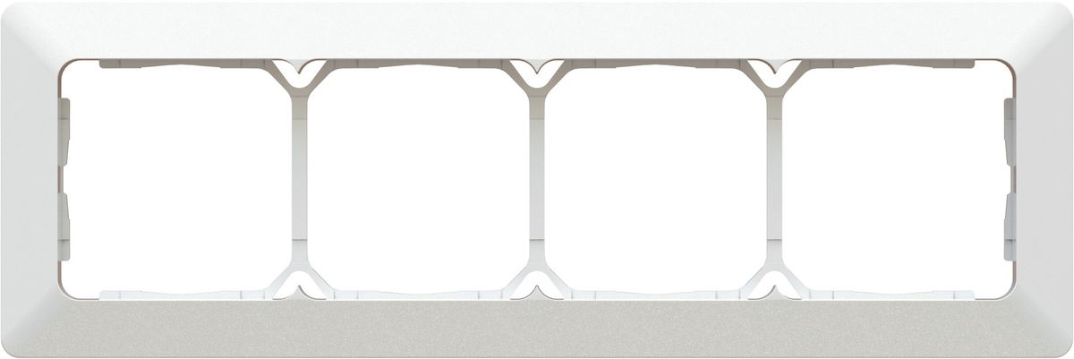 Abdeckrahmen Gr.4x1 UP inkl. Designprofil priamos weiss